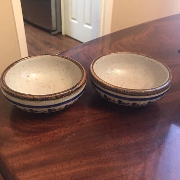 Vintage Xochiquetzal Tonala‎ Mexican Pottery 6" Bowls Signed Teresa Duran - Picture 3 of 6